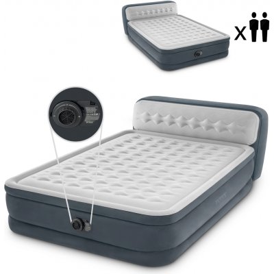 INTEX QUEEN DURA-BEAM SERIES HEADBOARD AIRBED WITH BIP 64448 – Sleviste.cz