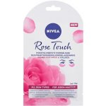 Nivea Rose Touch 10minutová hydratační maska pod oči 1 pár – Zboží Dáma