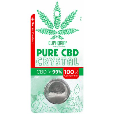 Euphoria Pure CBD Krystal 99 % 100 mg 0,1 g