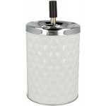 KRCZ Cigaretový popelník kovový otočný Diamant bílý 11cm – Zbozi.Blesk.cz