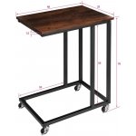 tectake 404219 odkládací stolek luton - industrial tmavé dřevo – Zbozi.Blesk.cz