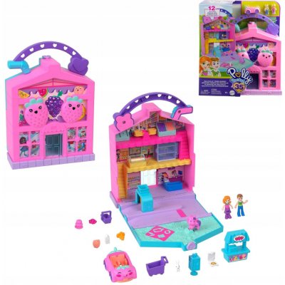 Mattel Polly Pocket Pollyville Trh s čerstvými potravinami, HRD45 – Zboží Dáma