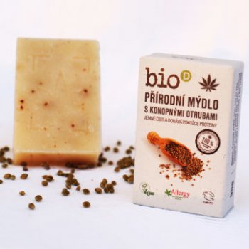 Bio-D mýdlo s konopnými otrubami 95 g