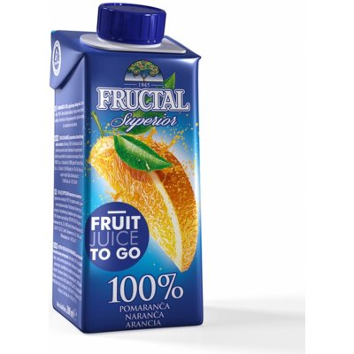Fructal superior pomeranč 100% 200 ml – Sleviste.cz