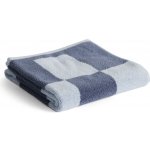 HAY Bavlněný froté ručník Check Steel Blue 50 × 90 cm, modrá barva, textil – Zboží Dáma