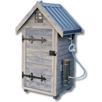 Kalme Elektrická dřevěná udírna s dymboxem 180L antracit – Zboží Mobilmania