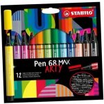 STABILO Pen 68 Max 12 barev Arty – Zboží Dáma