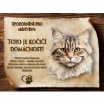 Cedulky-sporthobby 073 Cedulka Kočka Ragamuffin Čeština 20 x 15 cm – Zboží Dáma
