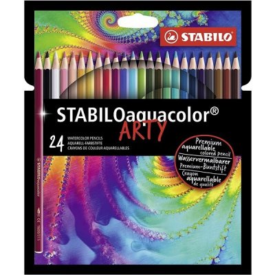 Pastelky STABILO aquacolor, sada 24 ks v kartonovém pouzdru"ARTY" – Zboží Živě