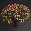 Dekorace Amadea dřevěný strom v podzimních barvách barevná závěsná dekorace 345x29 cm