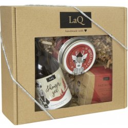 LaQ Praline set sprchový gél 300 ml + pena na umývanie tváre 100 ml + maslo na tvár 50 ml