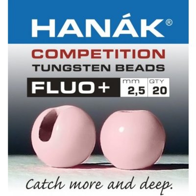 Hanák Tungstenové kuličky Competition FLUO+ Starorůžová 2,0mm 20ks – Zbozi.Blesk.cz