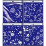 Anděl Okenní fólie rohová s glitrem visící ozdoby 30 x 33,5 cm 241 – Hledejceny.cz