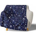 TipTrade Mikroplyšová deka Ledové Vločky 150x200 – Hledejceny.cz