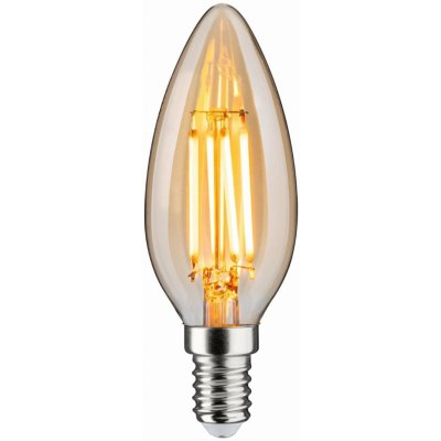 Paulmann 1879 Filament 230V 3-krokové-stmívatelné LED svíčka E14 3 Step Dim 4,9W 1800K stmívatelné zlatá – Hledejceny.cz