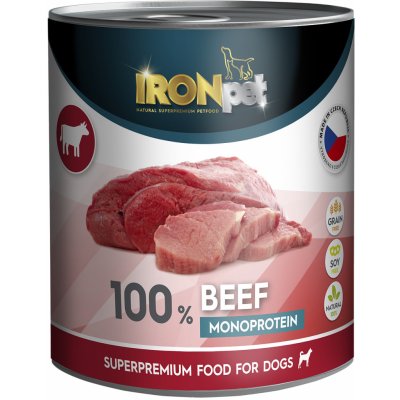 IRONpet BEEF 100% Monoprotein Hovězí 0,8 kg – Zbozi.Blesk.cz