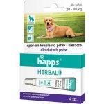 HAPPS Herbal kapky proti blechám a klíšťatům pro velké psy 20-40 kg – Hledejceny.cz