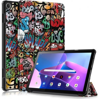 Protemio Art Zaklápěcí obal Lenovo Tab M10 3. generace TB328FU / TB328XU 54426 grafitti – Zbozi.Blesk.cz