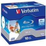 Verbatim BD-R SL 25GB 6x, printable, jewel, 10ks (43713) – Hledejceny.cz