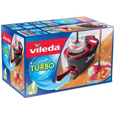 Vileda Mop Easy Wring and Clean Turbo + smet + lopat – Sleviste.cz