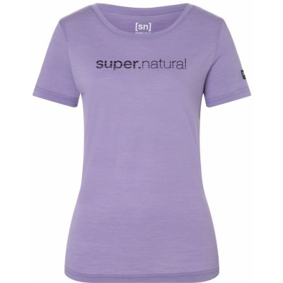 [sn] super.natural Dámské merino triko GRID TEE [sn] Purple Haze
