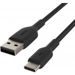 Bekin CAB002bt2MBK oplétaný USB-C - USB-A, 2m, černý – Zboží Mobilmania