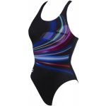 Arena Flashing Lights V Back One Piece Black/Freak Rose – Zboží Mobilmania