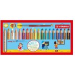 Stabilo Pastelky STABILO woody 3 v 1 barvička vodovka voskovka 18 ks + ořezávátko a štětec 451916 – Hledejceny.cz