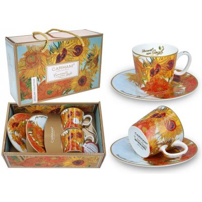 Carmani Šálek s podšálkem espresso Van Gogh 2 x 125 ml – Hledejceny.cz
