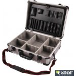 Extol Craft 9700 kufr na nářadí hlíníkový 450 x 330 x 150 mm šedá barva – Zboží Mobilmania