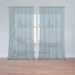 Sablio Záclony Šedě modrá: 2ks 150x250cm – Hledejceny.cz