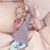 Hračka pro nejmenší Baby Nellys mazlík přítulníček Zajíček fleece + bavlna Srnka a růže zelená