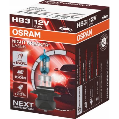 Osram 9005NL Night Breaker Laser HB3 P20d 12V 60W – Sleviste.cz