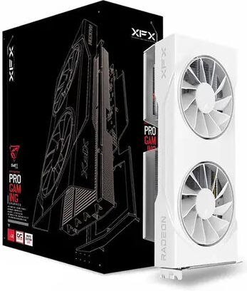 XFX Radeon RX 9060 XT Swift White OC Dual Fan Gaming Edition 8GB GDDR6 RX-96TSW8GWQ