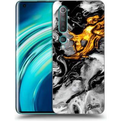 Pouzdro Picasee silikonové Xiaomi Mi 10 - Black Gold 2 černé – Zbozi.Blesk.cz