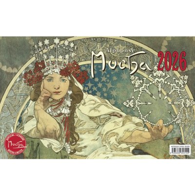 Stolní kalendář Alfons Mucha 2026 – Zboží Mobilmania