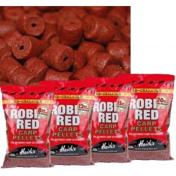 Dynamite Baits pelety Pre-Drilled Robin Red 900 g 8 mm