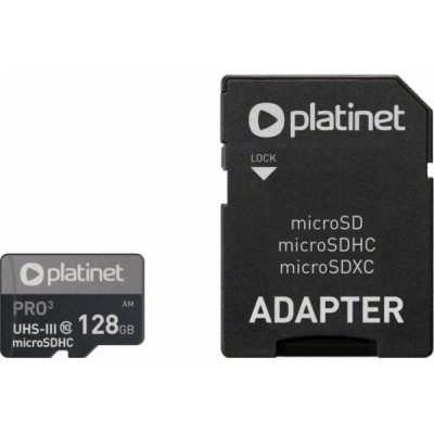 PLATINET microSDXC class10 128 GB PMMSDX128UIII – Zboží Mobilmania