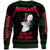 Pánský rolák Metallica pletený vánoční svetr Metal Up Your Ass Xmass Blk/Green