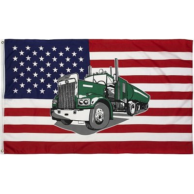 Vlajka USA s kamioném TRUCK – Hledejceny.cz