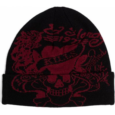 Ed Hardy Unisex Love Kills Slowly Foldover Beanie Black – Hledejceny.cz