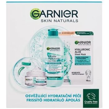 Garnier Skin Naturals Hyaluronic Aloe Jelly denní pleťový krém Skin Naturals Hyaluronic Aloe Jelly Daily Cream 50 ml + micelární voda Skin Naturals Micellar Hyaluronic Aloe Water 400 ml dárková sada