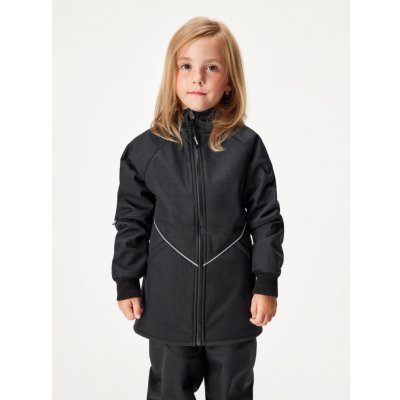UNUO Dětská softshellová bunda s beránkem ČERNÁ – Zbozi.Blesk.cz