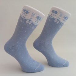 Dámské froté ponožky Oľga světle modrá