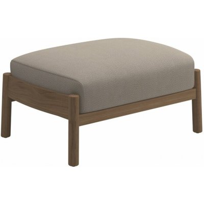 Gloster Teaková podnožka Haven, 81x56x42,5 cm, rám teak, sedák kat. D – Hledejceny.cz