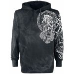 Outer Vision Viking Tattoo černá Mikina s kapucí – Zboží Mobilmania