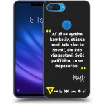 Pouzdro Picasee silikonové Xiaomi Mi 8 Lite - Kazma - SVĚT PATŘÍ TĚM, CO SE NEPOSEROU černé – Zbozi.Blesk.cz