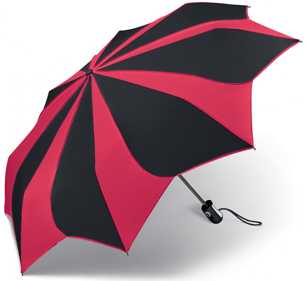 Pierre Cardin Sunflower Red & Black dámský skládací deštník černo červený |  Srovnanicen.cz