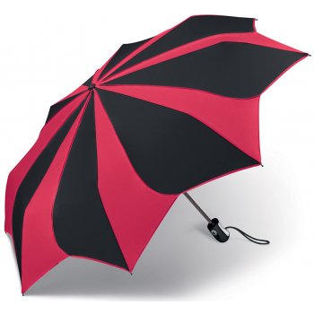 Pierre Cardin Sunflower Red & Black dámský skládací deštník černo červený