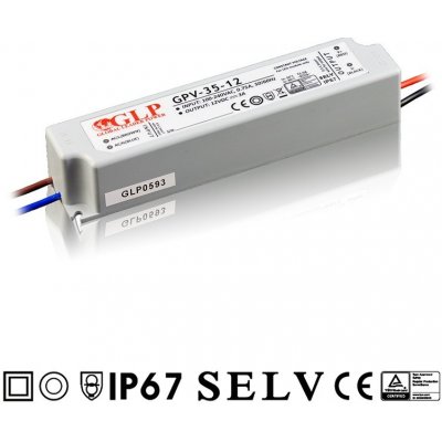 GPV, 35W LED zdroj GPV-35-12, 2,9A, 12V